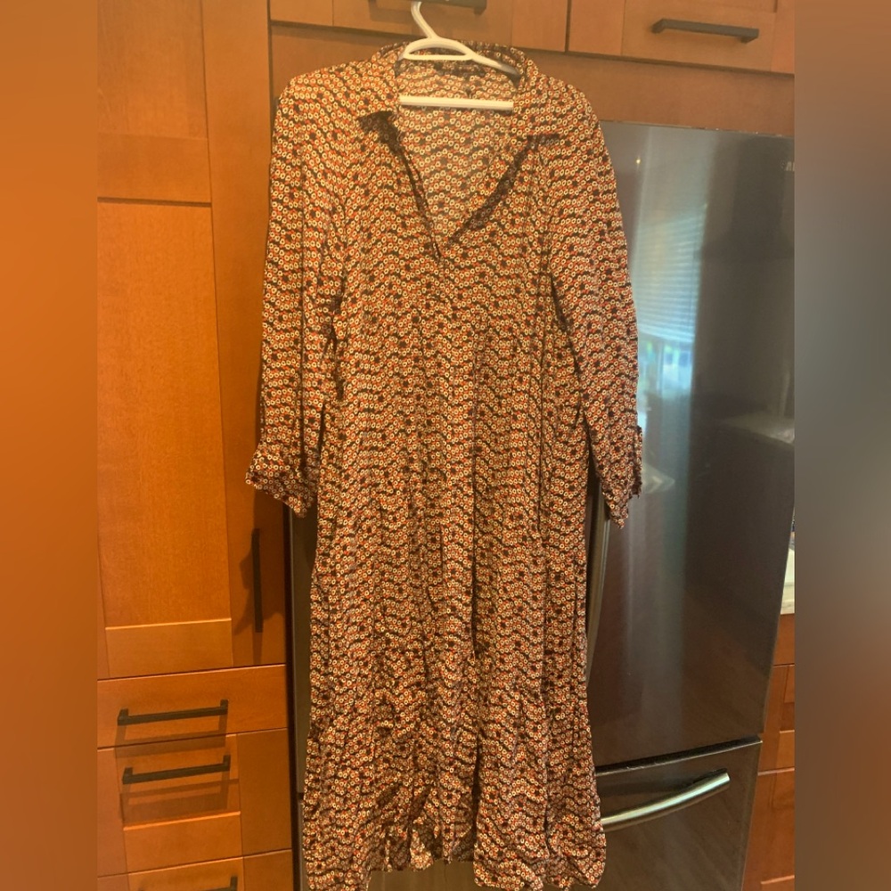 Long sleeve empire waist dress